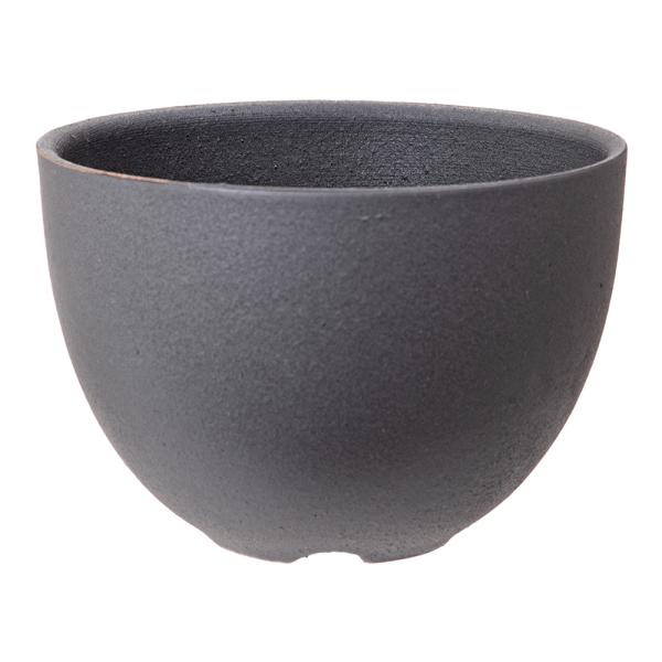 メーカー：かみ山陶器 盆栽鉢　植木鉢　鉢　ガーデニング用品　信楽焼　黒マット丸　多肉植物　山野草　かみ山陶器　kamiyamatouki　おしゃれ　シンプル　植木　ミニプランター　プランター　小さい　ミニ　ミニサイズ　植物　観賞　観葉植物　...