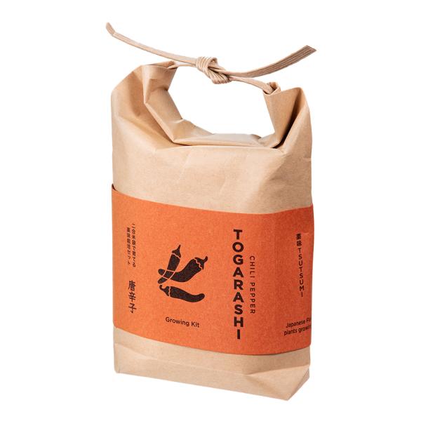 メーカー：聖新陶芸 4528757040798　聖新陶芸　TSUTSUMI　唐辛子　ガーデニング　ガーデニング用品　園芸用品　園芸　植物　花　鉢　植木鉢　葉　華　管理　栽培　栽培キット　二合米袋　薬味栽培　薬味　おしゃれ　映え　可愛い　和風...