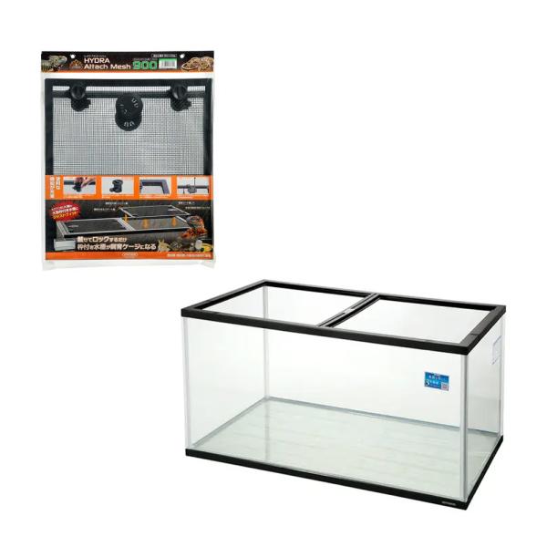メーカー：用品セット コトブキ工芸　ヒュドラアタッチメッシュ　９００　4972814165311　爬虫類　両生類　小動物　ペット用品　ペット用　エキゾチックアニマル用　飼育用品　飼育　ケージ　フタ　蓋　ふた　ネット　メッシュ　ロック機能　水...