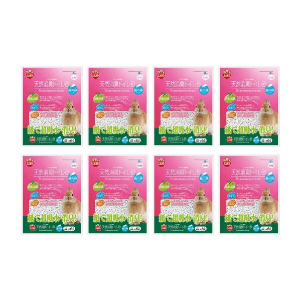 メーカー：マルカン mlmfkline　_animal　マルカン　天然消臭トイレ砂　紙の砂　小動物　鳥　トイレ砂　消臭　うさぎ　６Ｌ　１．５ｋｇ　紙　アレルギー　4906456547839　６リットル　抗菌　×８　amo　20231114　...