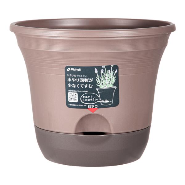 他サイト： プランター　リッチェル　ウルオポット　２０型Ｎ　ダークブラウン　植木鉢　底面給水の商品画像