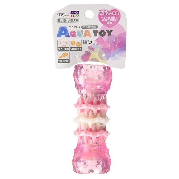 メーカー：アース・ペット _dog　ターキー　アクアトイ　カムギア　ＳＳ　ピーチ　4975023678788　20170710　ＹＭＹＭ　犬用品　犬　おもちゃ　デンタルケア　歯磨き　歯垢除去　ハーツデンタル　スクラバー　超小型〜小型犬用　チ...