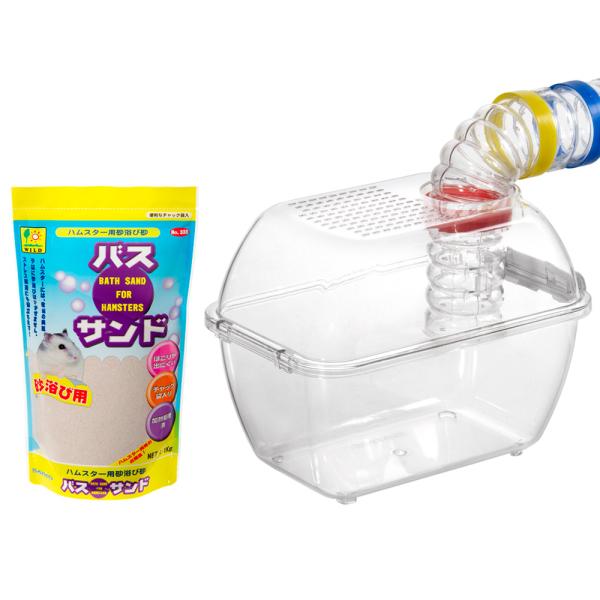 メーカー：三晃商会 三晃　ハムスター　ジョイントバスハウス　パイプ付き　ハムスター用　砂浴び容器　２３．２×１７．８×１５．１ｃｍ　4976285251603　用品　ペット用品　ペット　グッズ　ケージ　遊び　パイプ　バス　SANKO　201...