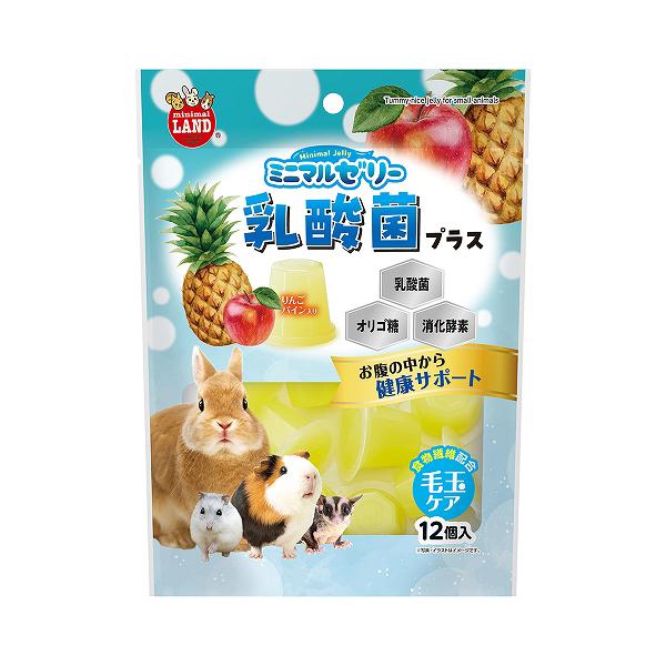 メーカー：マルカン マルカン　ミニマルゼリー　乳酸菌プラス　１５ｇ×１２個　4906456581208　ML-576　ゼリー　小動物　うさぎ　ハムスター　モルモット　デグー　リス　モモンガ　ハリネズミ　フェレット　おやつ　エサ　餌　りんご　...