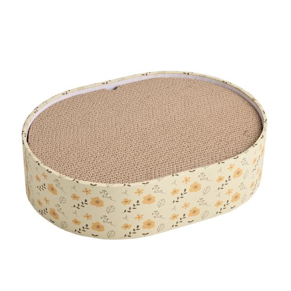 メーカー：ボンビアルコン メーカー画像　4977082746637　猫用　爪とぎ　ボンビアルコン　猫のツメトギ　ねこたま　イエローフラワー　猫　つめとぎ　猫　ネコ　ねこ　ねこ用　猫用　ネコ用　愛猫　愛猫用　CAT　猫用品　ねこ用品　ネコ用品...