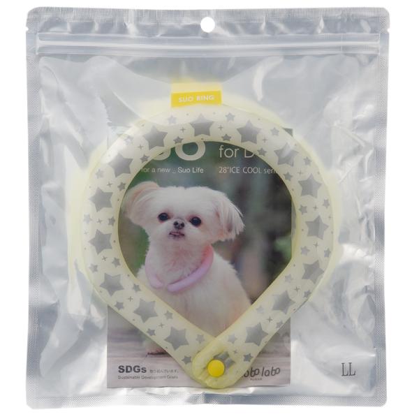 メーカー：SUO ＳＵＯ　２８°ＩＣＥ　２０２３　ＳＵＯリング　ボタン付き　ＬＬＢ　イエローリフレクター　4573513077273　20230724　ｙ23ｍ07　Y.K.　犬　いぬ　犬用　いぬ用　ドッグ　dog　犬用品　用品　夏物　涼感...