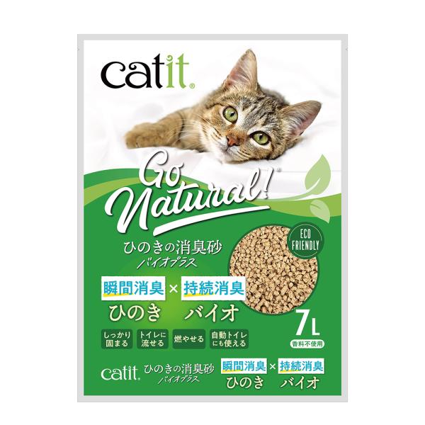 メーカー：ジェックス Ｃａｔｉｔ　ひのきの消臭砂バイオプラス　７Ｌ　4972547928009　ＧＥＸ　ジェックス　キャットイット　キャット　イット　猫　ネコ　neko　cat　猫用品　猫トイレ　ネコトイレ　猫砂　砂　ひのき　燃える　流せる...