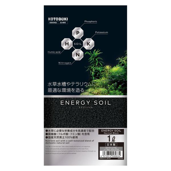 メーカー：コトブキ line2462terarium　コトブキ工芸　エナジーソイル　ノーマルブラック　底床　栄養系　4972814589834　アクアリウム　アクアリウム用品　ソイル　砂　砂利　土　寿　KOTOBUKI　国産天然黒土　栄養系...