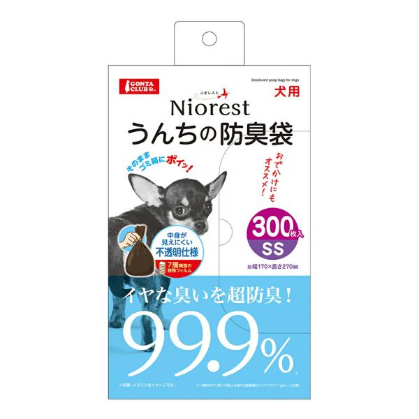 メーカー：マルカン メーカー画像　マルカン　ニオレスト　うんちの防臭袋　ＳＳ　３００枚　犬用　4906456581819　20240401　y24m04　Y.K.　犬用品　犬　猫用品　猫　ペット　袋　不透明　防臭　ビニール　ポリ袋　ゴミ袋　...