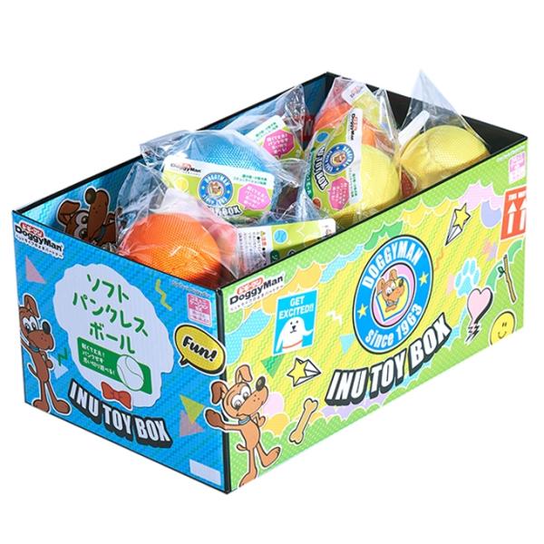 メーカー：ドギーマン メーカー画像　ドギーマン　ＩｎｕＴｏｙＢｏｘ　ソフトパンクレスボール　１個（種類おまかせ）　4976555858792　20240307　y24m03　Y.K.　犬　いぬ　イヌ　犬用　いぬ用　イヌ用　ドッグ　dog　　...