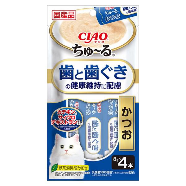 いなば　ＣＩＡＯ　ちゅ〜る　歯と歯ぐきの健康維持に配慮　かつお　８ｇ×４袋