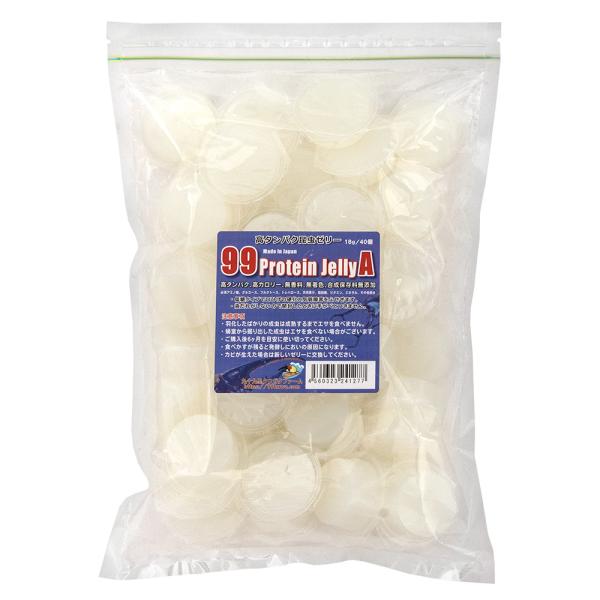 メーカー：九十九里クワガタファ 昆虫ゼリー　９９プロテインゼリーＡ(１８ｇ ４０個)　硬め　高タンパク！　ワイドカップ　ブリードに最適　4560323241277　４０個入り　コバエがわきにくい　硬め仕上げ　昆虫　昆虫飼育　成虫飼育　カブト...