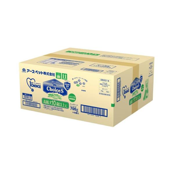 メーカー：アース・ペット メーカー画像　ファーストチョイス　ＣｈｏｉｃｅＳ　高齢犬１０歳以上に　７００ｇ×８袋入　4994527966306　20240531　y24m05　Y.K.　犬　いぬ　犬用　いぬ用　ドッグ　dog　犬フード　ドッグ...