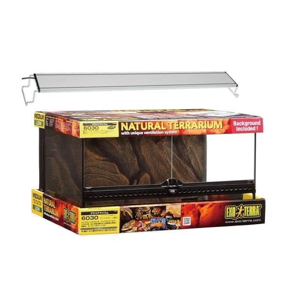 他サイト： 爬虫類ケージ　ＧＥＸ　エキゾテラ　グラステラリウム　６０３０　＋　アクロ　ＲＥＣＴＡＮＧＬＥ　ＬＥＤ　ＢＲＩＧＨＴ　６００　１８０サイズの商品画像