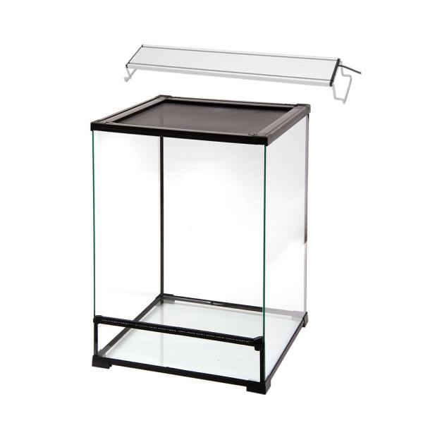 爬虫類ケージ　爬虫類　ケージ　teraspace　テラスペース　４５０×４５０×６００ｍｍ　穴あり　両生類　テラリウム　ガラス水槽　ガラスケージ　カエル　ヤドクガエル　ビバリウム　アクアテラリウム　飼育ケージ　水槽　アクアリウム用品　アクロ...