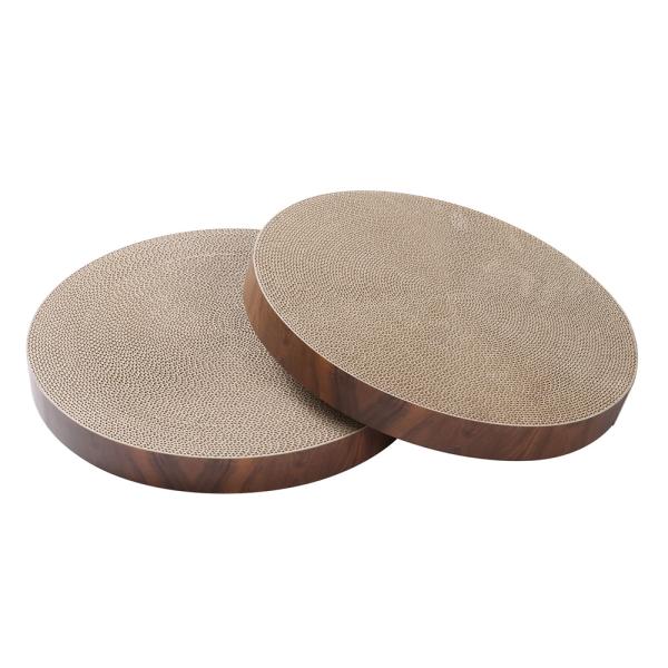 メーカー：猫壱 メーカー画像　猫壱　バリバリボウルタワー　交換用つめとぎ　２個パック　ダークブラウン　ねこいち　ねこ　ネコ　猫　つめとぎ　4582725981216　専用パーツ　交換パーツ　ネコ　猫　猫用品　爪とぎ　つめとぎ　爪みがき　爪磨...