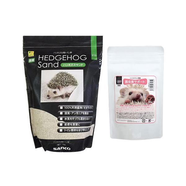 他サイト： 三晃商会　ハリネズミサンド　１ｋｇ＋ハリネズミの食事　昆虫食サポート　ミルワーム＆コオロギソフト　３０ｇ　おやつの商品画像
