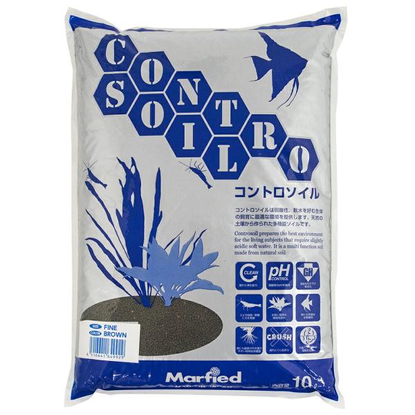 マーフィード　コントロソイル　パウダー　１０リットル（茶）　吸着ソイル　アクアリウム　熱帯魚　水草　お一人様３点限り