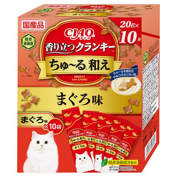 いなば CIAO香り立つクランキーちゅ〜る和え まぐろ味 20g×10