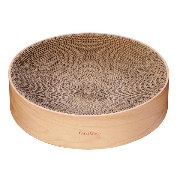 メーカー：エイムクリエイツ frditem_hidden　メーカー画像　猫用　爪とぎ　ミュー　ガリガリディッシュ　ライト　ナチュラルウッド　20241116　y24m11　ktym　つめとぎ　爪研ぎ　ネコ用　ねこ用　ガリガリ　GariGar...