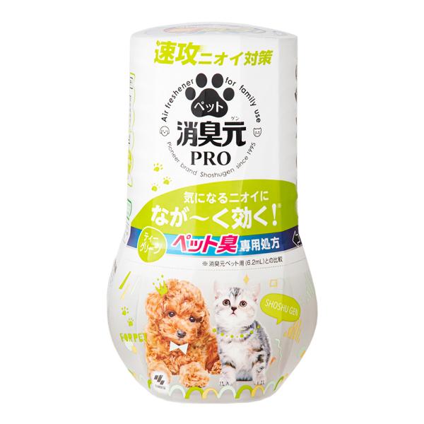 メーカー：小林製薬 ペットの消臭元　ＰＲＯ　４００ｍｌ　ティーグリーン　4987072096734　消臭　ペット　臭い　おしっこ　おしっこ臭　糞尿臭　悪臭　ニオイ　犬　猫　大型犬　中型犬　小型犬　超小型犬　芳香剤　消臭剤　20250129　...