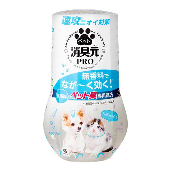 メーカー：小林製薬 ペットの消臭元　ＰＲＯ　４００ｍｌ　無香料　4987072096741　消臭　ペット　臭い　おしっこ　おしっこ臭　糞尿臭　悪臭　ニオイ　犬　猫　大型犬　中型犬　小型犬　超小型犬　消臭剤　20250129　y25m01　k...