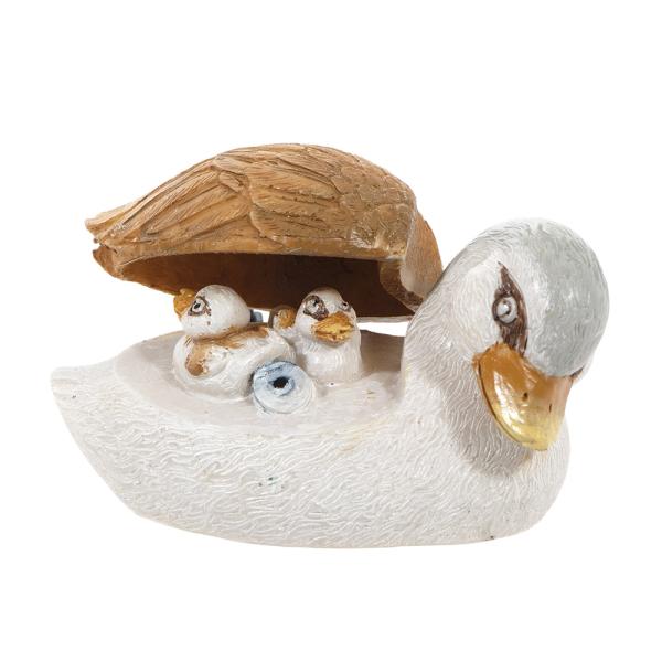 メーカー：コトブキ コトブキ工芸　ぱくぱくでこ　カルガモ親子　アクア　アクアリウム　アクア用品　アクアリウム用品　レイアウト　レイアウト用品　フィギュア　フィギア　人形　置物　エアレーション　エアレーションアクセサリー　アクセサリー　ぷくぷ...