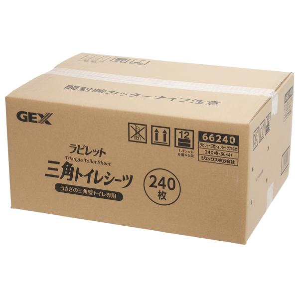 メーカー：ジェックス メーカー画像　ＧＥＸ　ラビレット三角トイレシーツ　２４０枚　4972547045997　20250219　y25m02　ktym　ジェックス　ラビレット　ウサギ　うさぎ　三角　トイレ　三角トイレ　シーツ　トイレシーツ　...