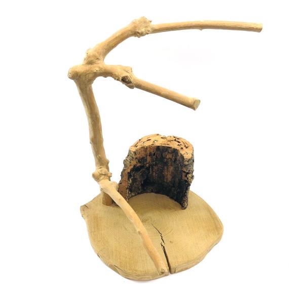 メーカー：(株)リーフ Leaf Corp 一点物　大型インコの止まり木　2250003141646　鳥　中型インコ　大型インコ　オウム　止まり木　とまり木　置き型　オカメインコ　オキナインコ　サザナミインコ　ヨウム　コンゴウインコ　レイア...