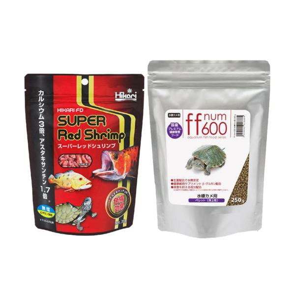 キョーリン　スーパーレッドシュリンプ　３５ｇ　ニオイ・汚れを抑える　ｆｆ　ｎｕｍ６００　水棲カメ用　ペレット（浮上性）　２５０ｇ　プレミアム健康管理フード　餌　エサ　フード　亀　かめ　ミドリガメ　4589498997284　ff　num　6...