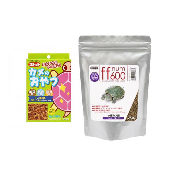 コメット　カメのおやつ　お徳用　８ｇ×５袋入り　ニオイ・汚れを抑える　ｆｆ　ｎｕｍ６００　水棲カメ用　ペレット（浮上性）　２５０ｇ　プレミアム健康管理フード　餌　エサ　フード　亀　かめ　ミドリガメ　4589498997284　ff　num　...