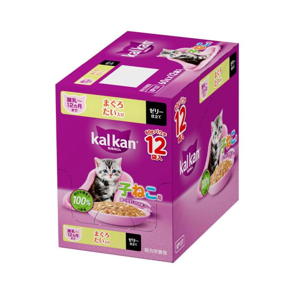 kalkan カルカン パウチ 16箱136袋 まとめ売り ☁︎ カルカン カルカン パウチ 12ヵ月までの子ねこ用 まぐろ たい入り