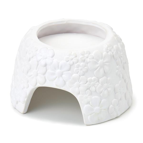 メーカー：マルカン メーカー画像　マルカン　ジオハウス　フラワー　Ｌ　4906456583639　20250311　ｙ25ｍ03　ktym　ジオ　ハウス　花　花柄　光る　暗闇　爬虫類用　爬虫類　保湿　素焼き　素焼き製　加湿　加湿ハウス　ケー...