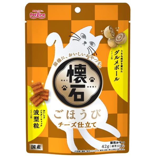他サイト： 懐石ごほうび　チーズ仕立て　４２ｇ　猫　おやつの商品画像