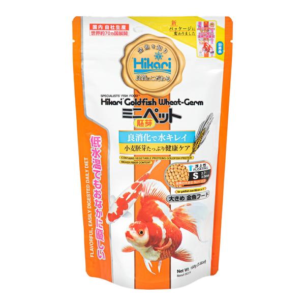メーカー：キョーリン アクアリウム用品　アクアリウム　アクア　アクア用品　金魚　餌　フード　キョーリン　金魚用飼料　器具　鯉専用　_aqua　4971618062246　錦鯉　ニシキゴイ　親魚　キョーリン　ミニペット胚芽　小粒（浮上性）１６...