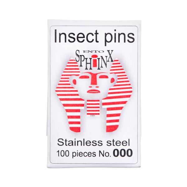 メーカー：六本脚 標本針　Ento　Sphinx　Insect　Pins　000号　38mm　標本用品　標本　昆虫用品　ボヘミア　蝶　針　展翅　チェコ製　海外製　チョウ　チョウチョ　蝶々　ガ　蛾　シジミ　ホリイコシジミ　小型　極細　有頭　ピ...