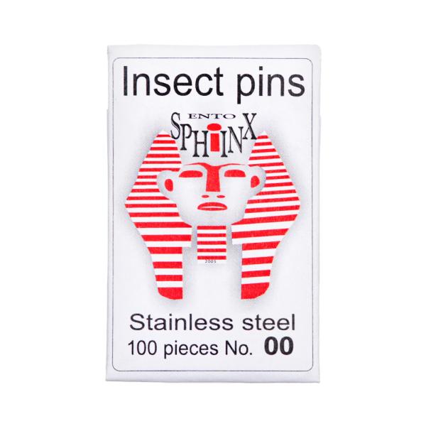 メーカー：六本脚 標本針　Ento　Sphinx　Insect　Pins　00号　38mm　標本用品　標本　昆虫用品　ボヘミア　蝶　針　展翅　チェコ製　海外製　チョウ　チョウチョ　蝶々　ガ　蛾　シジミ　ホリイコシジミ　小型　極細　有頭　ピン...