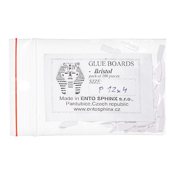 メーカー：六本脚 チェコ製　小型昆虫貼り付け台紙　P12×4mm　100枚入り　台紙　標本　標本用　標本台紙　昆虫標本　標本用品　昆虫用品　小型昆虫　ツノゼミ　極小標本　蜂　アリ　ゾウムシ　ホウセキゾウムシ　カット済み　四角台紙　長方形　1...