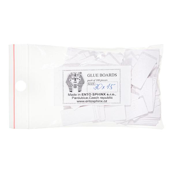 メーカー：六本脚 チェコ製　小型昆虫貼り付け台紙　30×15mm　100枚入り　台紙　標本　標本用　標本台紙　昆虫標本　標本用品　昆虫用品　小型昆虫　ツノゼミ　極小標本　蜂　アリ　ゾウムシ　ホウセキゾウムシ　カット済み　四角台紙　長方形　1...