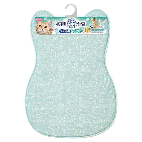 メーカー：マルカン メーカー画像　マルカン　接触強冷感　ブサ猫マット　4906456584667　20250326　y25m03　ktym　接触　冷感　強冷感　ぶさ猫　ブサ猫　ブサ猫柄　ねこ　ネコ　猫　キャット　CAT　愛猫　手洗い　キャリ...