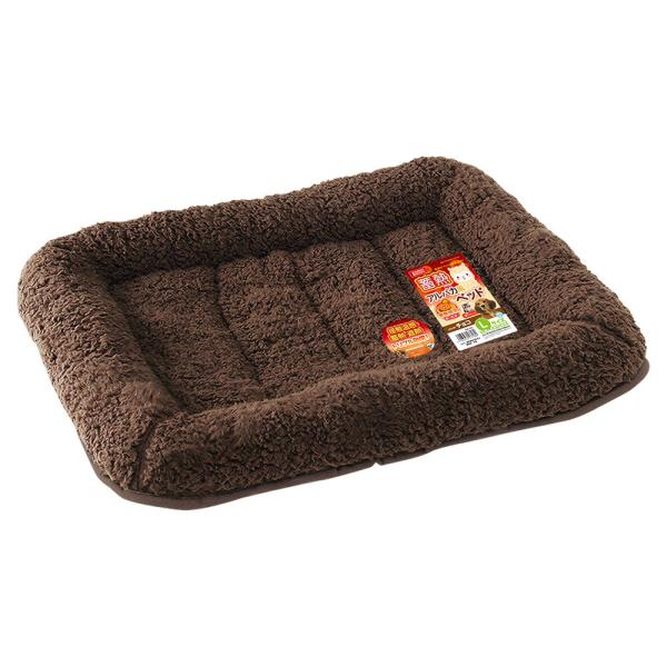 メーカー：マルカン marukan　heaterhon　メーカー画像　マルカン　蓄熱アルパカ風ベッド　Ｌ　チョコ　4906456577089　20221010　y22m10　mura　ペット　ペット用品　犬用品　猫用品　犬　いぬ　犬用　いぬ...