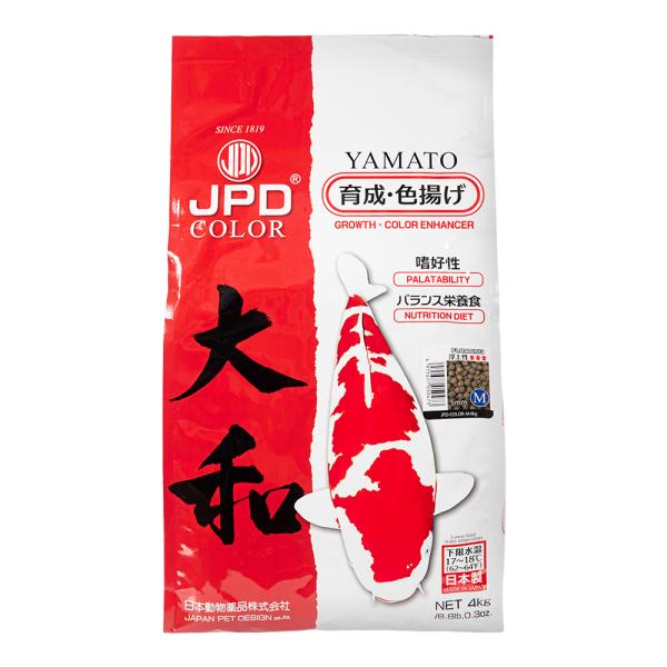 鯉の餌　日本動物薬品　ニチドウ　大和　Ｍ　浮上性　４ｋｇ