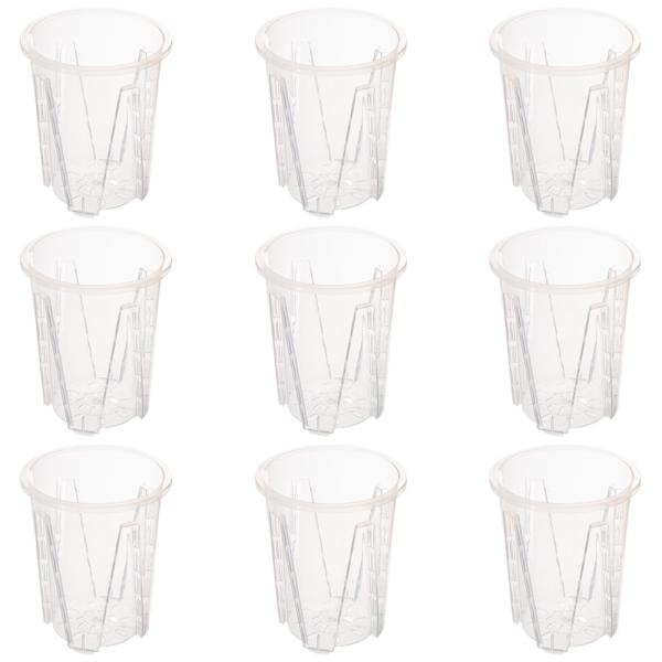 メーカー：(株)リーフ Leaf Corp 根が見える透明鉢　直径１２ｃｍ　９個　4582645945695　ガーデニング　園芸用品　鉢　ポット　透明　スリット　植木鉢　植え替え　観葉植物　クリア　半透明　プラスチック　多肉植物　サボテン　...