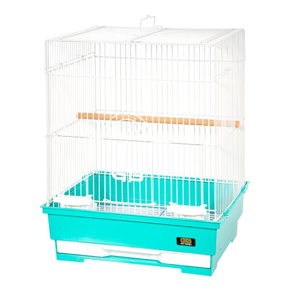 メーカー：ジービー ジービー　鳥かご　３２５−Ｓ　ホワイト×グリーン　インコ　ステンレス　GB　鳥用　鳥籠　鳥篭　篭　籠　かご　カゴ　ケージ　ゲージ　飼育ケージ　飼育ゲージ　飼育カゴ　飼育篭　飼育籠　金網　飼育容器　30ｃｍ　4963065...