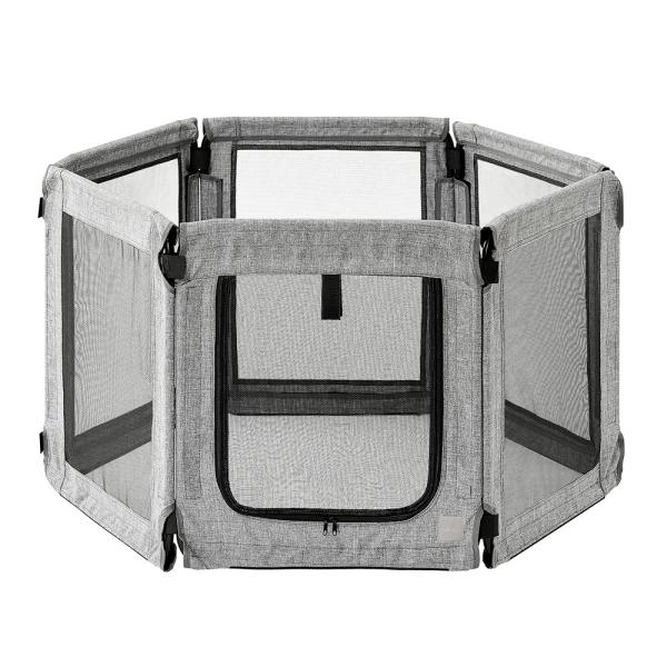 メーカー：アイリスオーヤマ メーカー画像　アイリスオーヤマ　洗える折りたたみペットサークル　ＡＯＰＳ−６Ｐ　グレー　灰色　4967576774468　犬　いぬ　イヌ　ドッグ　DOG　dog　愛犬　イヌ用　犬用　いぬ用　犬用品　いぬ用品　イヌ...