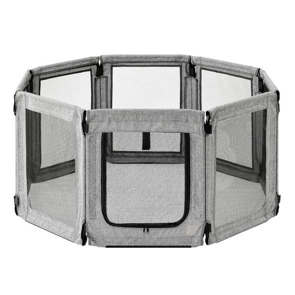 メーカー：アイリスオーヤマ メーカー画像　アイリスオーヤマ　洗える折りたたみペットサークル　ＡＯＰＳ−８Ｐ　グレー　灰色　4967576774475　犬　いぬ　イヌ　ドッグ　DOG　dog　愛犬　イヌ用　犬用　いぬ用　犬用品　いぬ用品　イヌ...