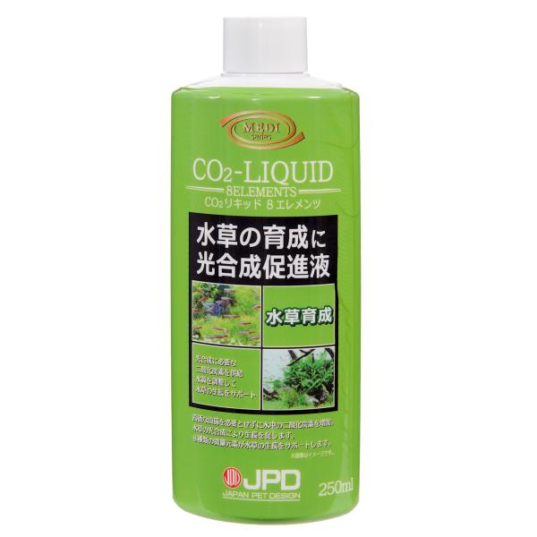 メーカー：日本動物薬品 アクアリウム用品　_aqua　4975677040030　ニチドウ　ＣＯ２リキッド　８エレメンツ　２５０ｍｌ　コンディショナー　アクア用品　調整剤　バクテリア　水草　二酸化炭素　光合成　微量元素　OKB　201510...