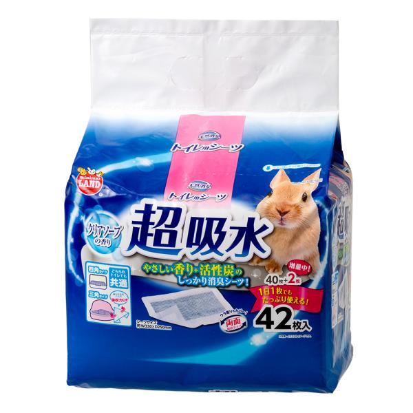 マルカン 天然消臭 トイレ用シーツ 40枚 クリアソープの香り うさぎ 小動物 トイレシーツ :331095:チャーム charm ヤフー店 通販 マルカン 天然消臭トイレ砂 おから