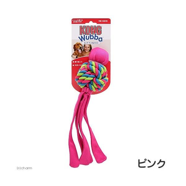 メーカー：コングジャパン _dog　0035585746708　コング　デンタルウァバ　ピンク　スペクトラム　kong_fretoy　kong-wubba　ブランズ　ジャパン　テトラ　ふれあいトイ　TOY　コットン　ロープ　歯磨き　デンタル...