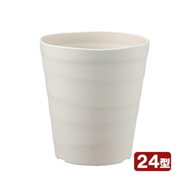 メーカー：アップルウェアー 鉢　植木鉢　ガーデニング用品　_gardening　アップルウェアー　クラフトポット　２４型　ホワイト　お一人様１点限り　4905980140967　素焼き鉢　漆喰　素焼鉢　インテリア　デザイン　おしゃれ　丸鉢　...